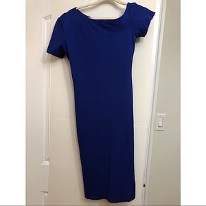 Blue dress, casual